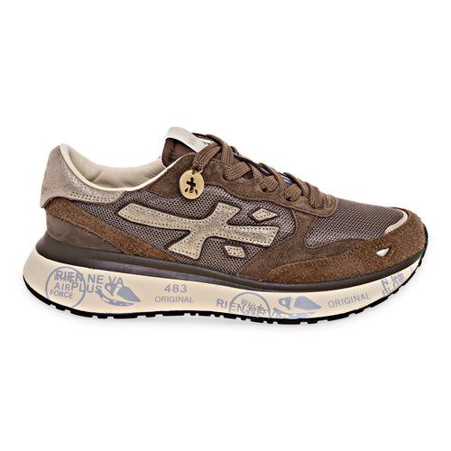 Sneaker Premiata Lauryn in camoscio hairy e tessuto - 1