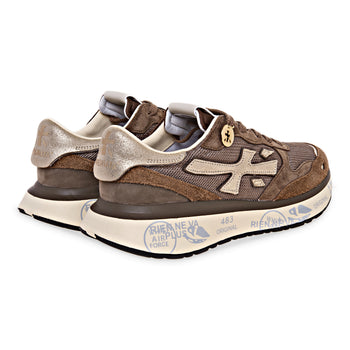 Sneaker Premiata Lauryn in camoscio hairy e tessuto - 3