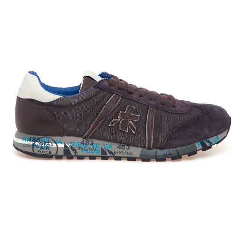 Sneaker Premiata Lucy in camoscio e tessuto