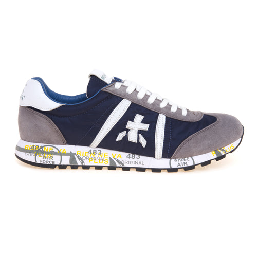 Sneaker Premiata Lucy in camoscio e tessuto