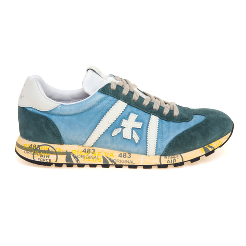 Sneaker Premiata Lucy in camoscio e tessuto