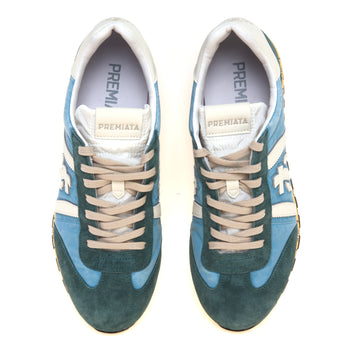 Sneaker Premiata Lucy in camoscio e tessuto - 5