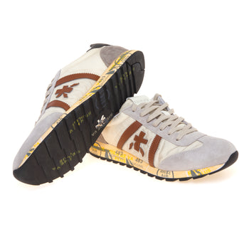 Sneaker Premiata Lucy in camoscio e tessuto - 4