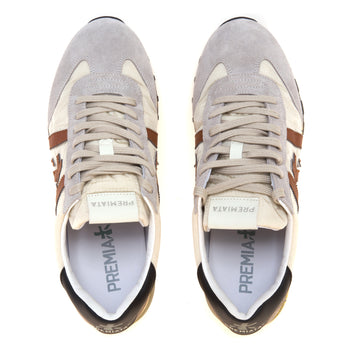 Sneaker Premiata Lucy in camoscio e tessuto - 5