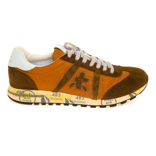 Sneaker Premiata Lucy in camoscio e tessuto