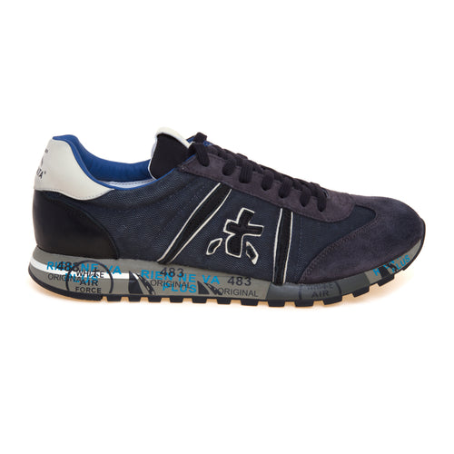 Sneaker Premiata Lucy in camoscio e tessuto lavato - 1