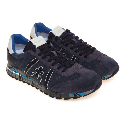Sneaker Premiata Lucy in camoscio e tessuto lavato - 2