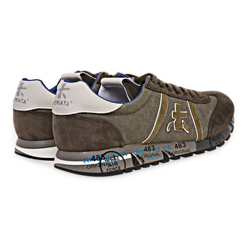 Sneaker Premiata Lucy in camoscio e tessuto lavato - 3