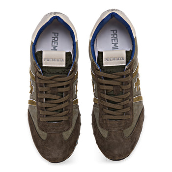 Sneaker Premiata Lucy in camoscio e tessuto lavato - 5