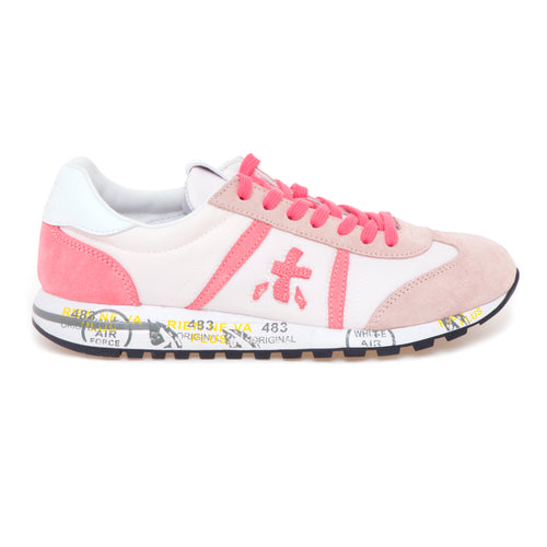 Sneaker Premiata Lucy in camoscio e tessuto
