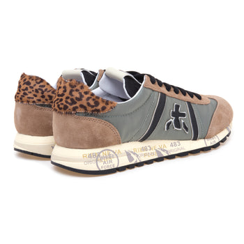 Sneaker Premiata Lucy in camoscio e tessuto - 3