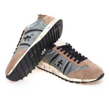 Sneaker Premiata Lucy in camoscio e tessuto - 4