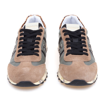 Sneaker Premiata Lucy in camoscio e tessuto - 5