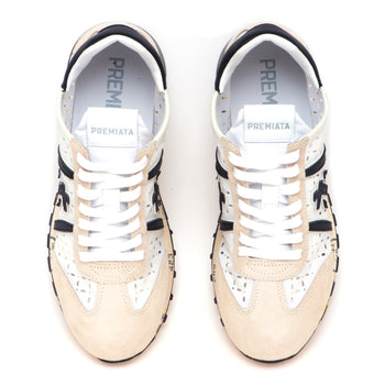 Sneaker Premiata Lucy-d in camoscio e tessuto forato - 5