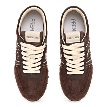 Sneaker Premiata Lucy 0.1 in camoscio stampa cocco e pelle - 5