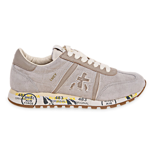 Sneaker Premiata Lucy 0.1 in camoscio stampa cocco e pelle - 1