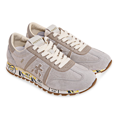 Sneaker Premiata Lucy 0.1 in camoscio stampa cocco e pelle - 2