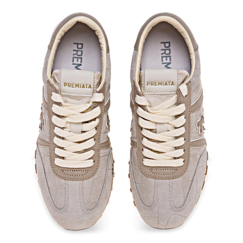 Sneaker Premiata Lucy 0.1 in camoscio stampa cocco e pelle - 5
