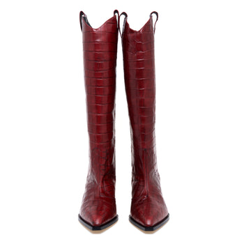 Stivale texano Poeve in pelle stampa cocco - 5