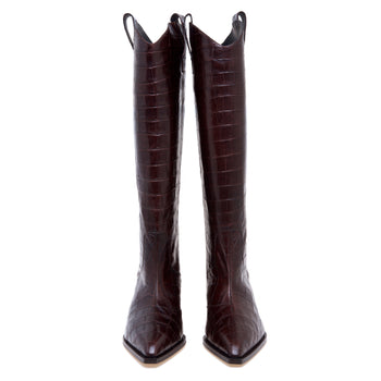 Stivale texano Poeve in pelle stampa cocco - 5