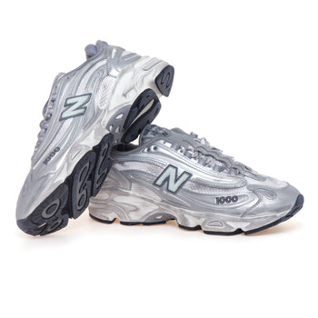 Sneaker New Balance 1000 in ecopelle e tessuto laminati effetto used - 4