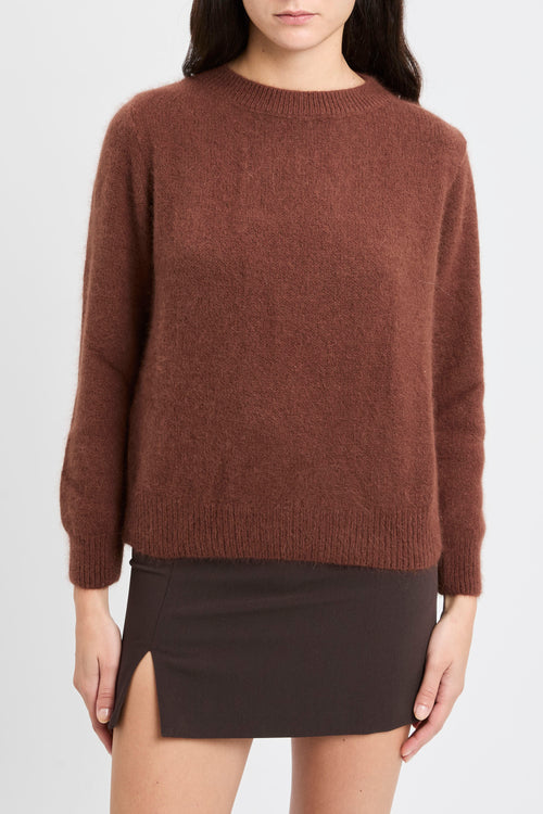 Pullover morbido a maniche lunghe Dixie in misto lana