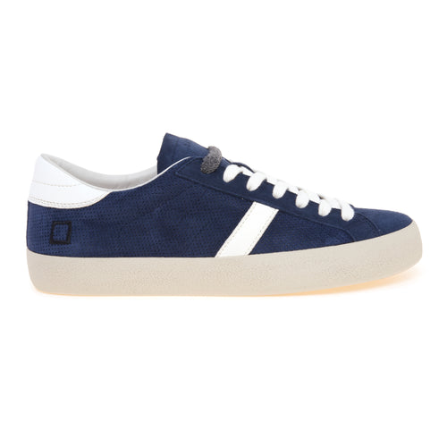 Sneaker D.A.T.E. Hill Low Perforated in camoscio