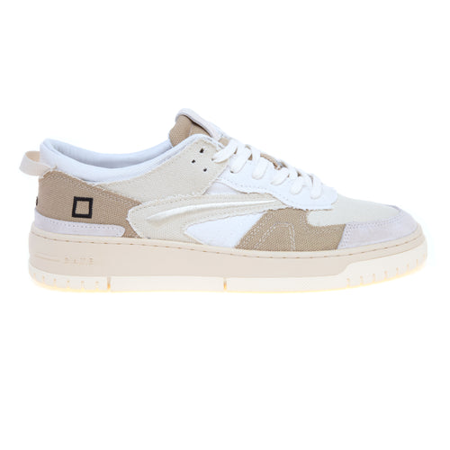 Sneaker D.A.T.E. Torneo con patch in canvas tono su tono