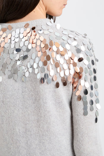 Pullover Dixie a manica lunga con paillettes - 6