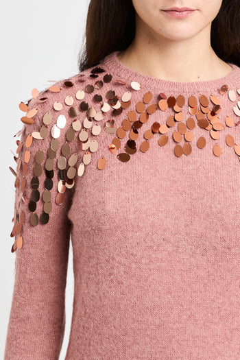 Pullover Dixie a manica lunga con paillettes - 3