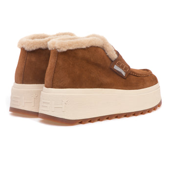 Mocassino alto ASH in camoscio con platform in gomma - 3
