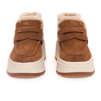 Mocassino alto ASH in camoscio con platform in gomma - 5