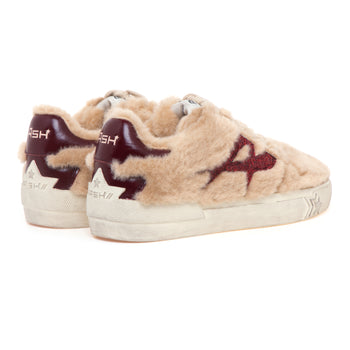 Sneaker ASH in ecopelliccia con inserti in glitter e pelle - 3
