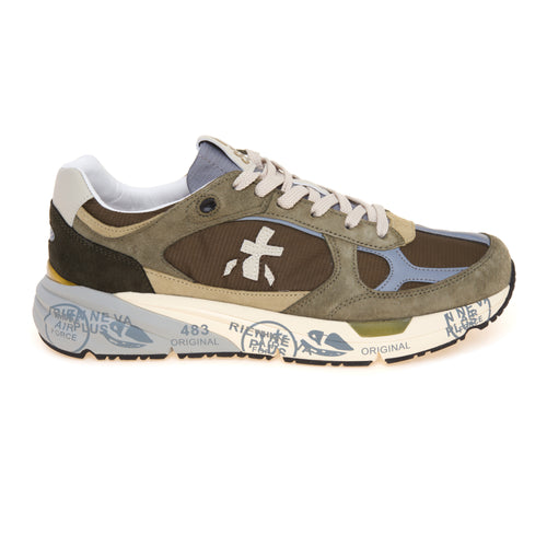 Sneaker Premiata Mase in camoscio e tessuto