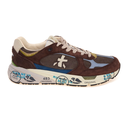 Sneaker Premiata Mase in camoscio e tessuto