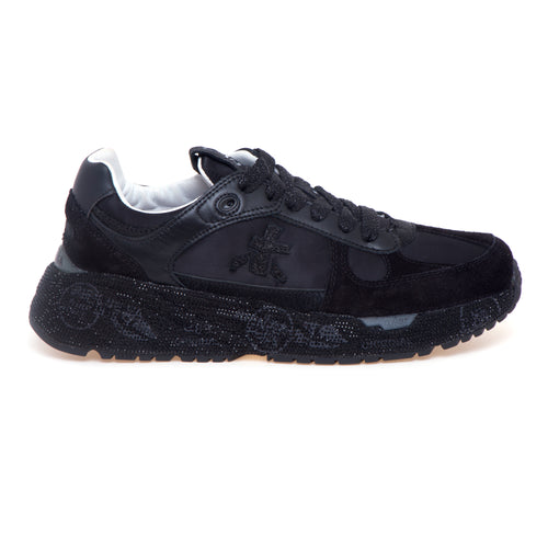 Sneaker Premiata Mase in camoscio e tessuto con strass