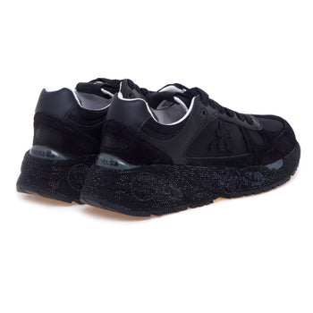 Sneaker Premiata Mase in camoscio e tessuto con strass - 3