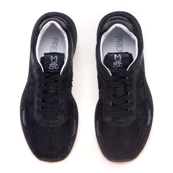 Sneaker Premiata Mase in camoscio e tessuto con strass - 5