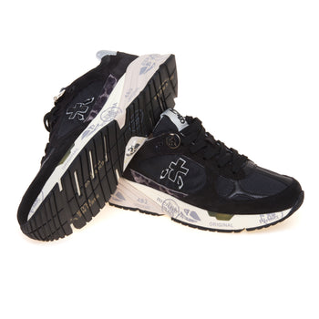 Sneaker Premiata Mase-d in camoscio e tessuto tecnico con inserto maculato - 4