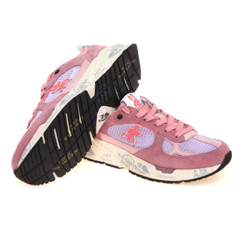 Sneaker Premiata Mase-d in camoscio e tessuto retinato - 4