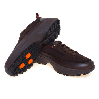 Sneaker Santoni Easy Bounce Mountain in pelle e camoscio anticati - 4