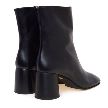 Tronchetto Poeve in pelle con zip e tacco 65 mm - 3