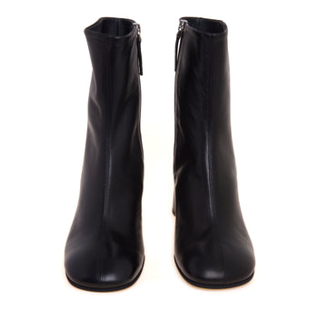 Tronchetto Poeve in pelle con zip e tacco 65 mm - 5