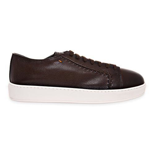 Sneaker Santoni Cleanic in pelle martellata