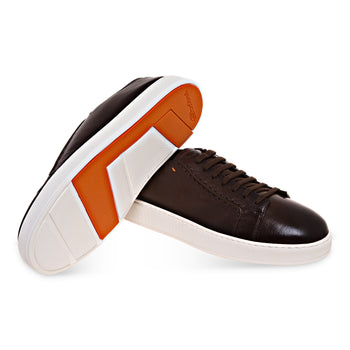 Sneaker Santoni Cleanic in pelle martellata - 4