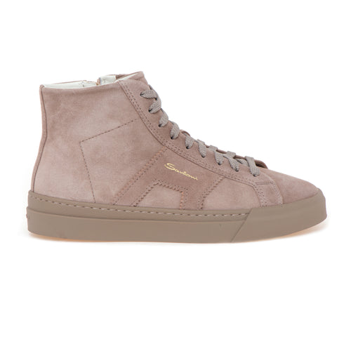 Sneaker alta Santoni DBS in camoscio