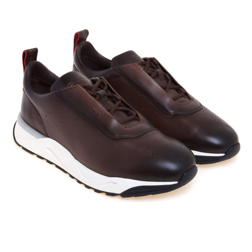 Sneaker Santoni Innova in pelle anticata - 2