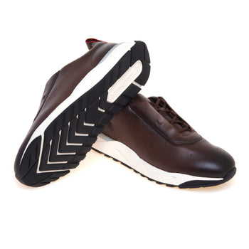 Sneaker Santoni Innova in pelle anticata - 4
