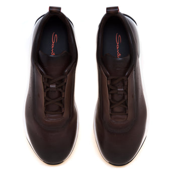 Sneaker Santoni Innova in pelle anticata - 5