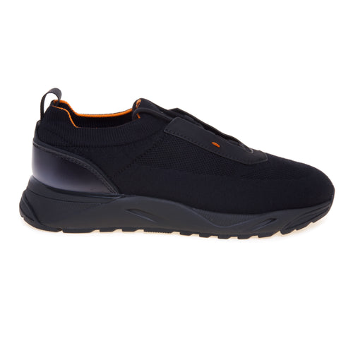 Sneaker Santoni Innova in tessuto elasticizzato e profili in pelle - 1